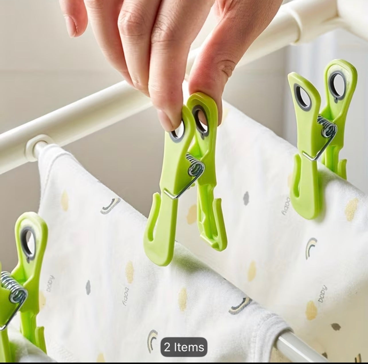 Wasgoed Buddy™ Windproof Clothes Pins — Pack of 12