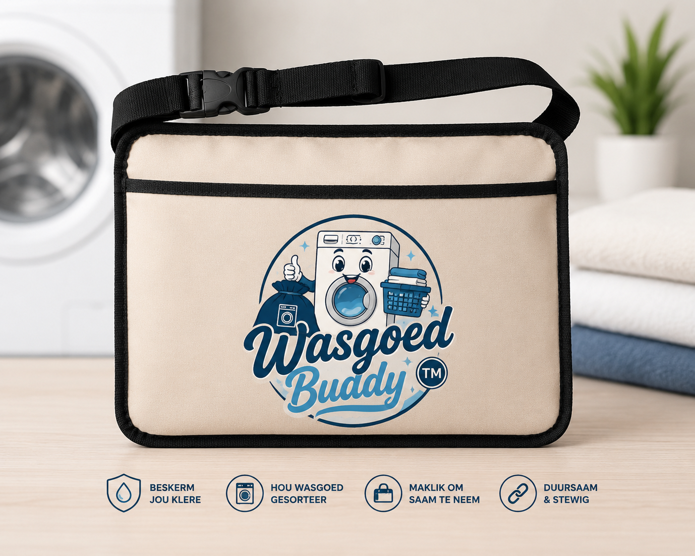 Wasgoed Buddy™ Hands-Free Laundry Bag