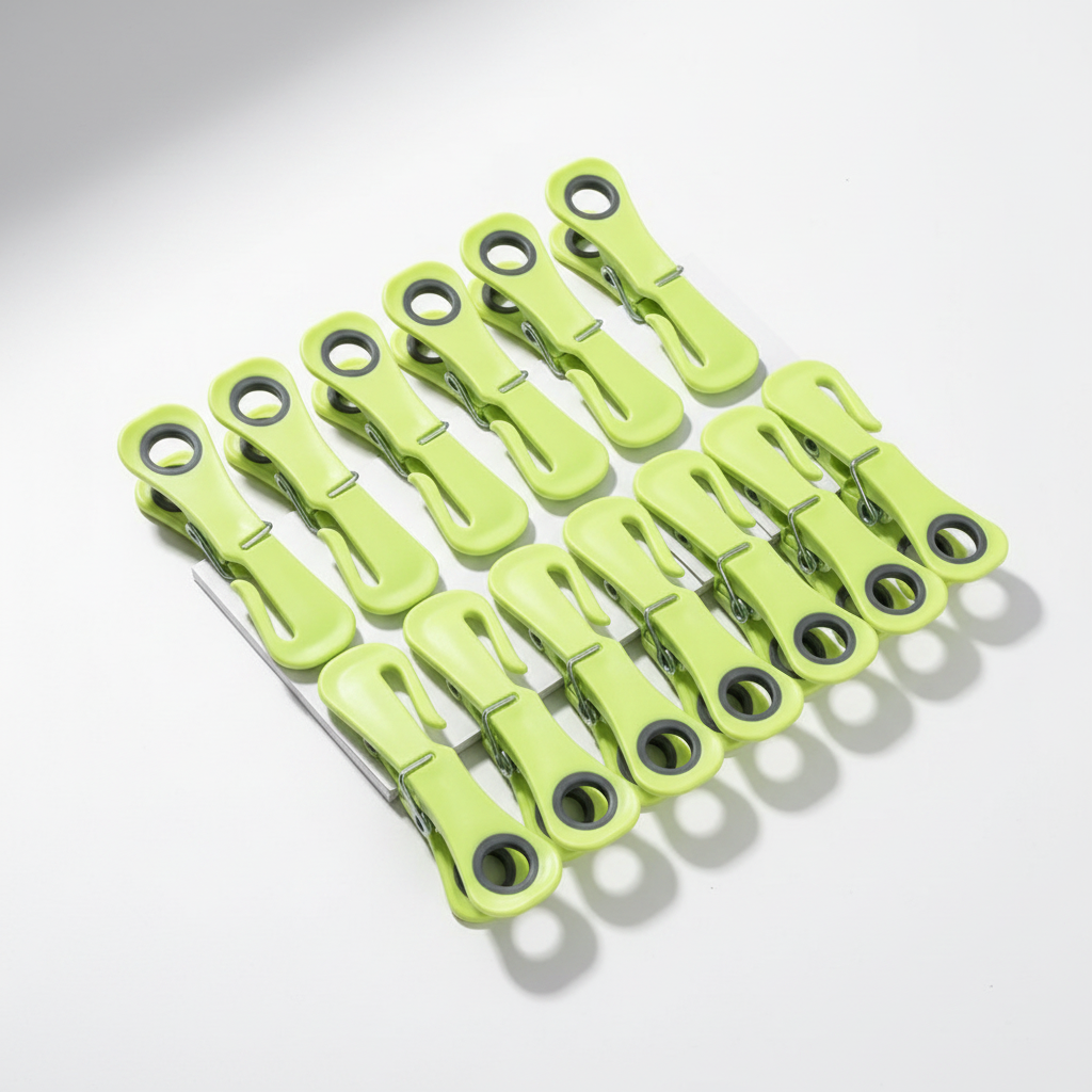 Wasgoed Buddy™ Windproof Clothes Pins — Pack of 12