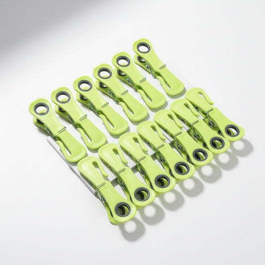 Wasgoed Buddy™ Windproof Clothes Pins — Pack of 12
